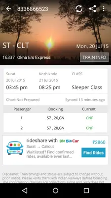 ixigo pnr status android App screenshot 2